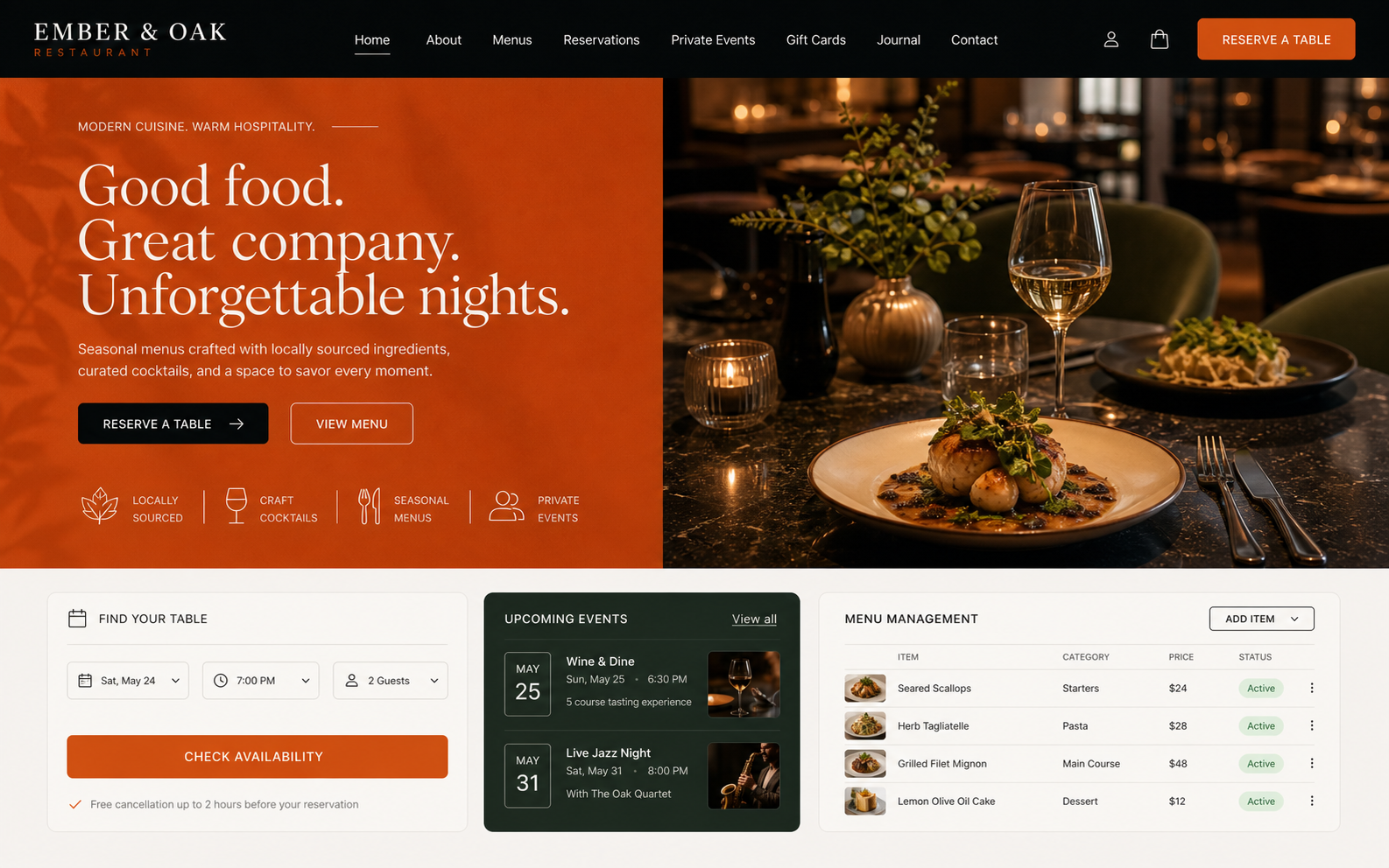 High-end home decor ecommerce website mockup
