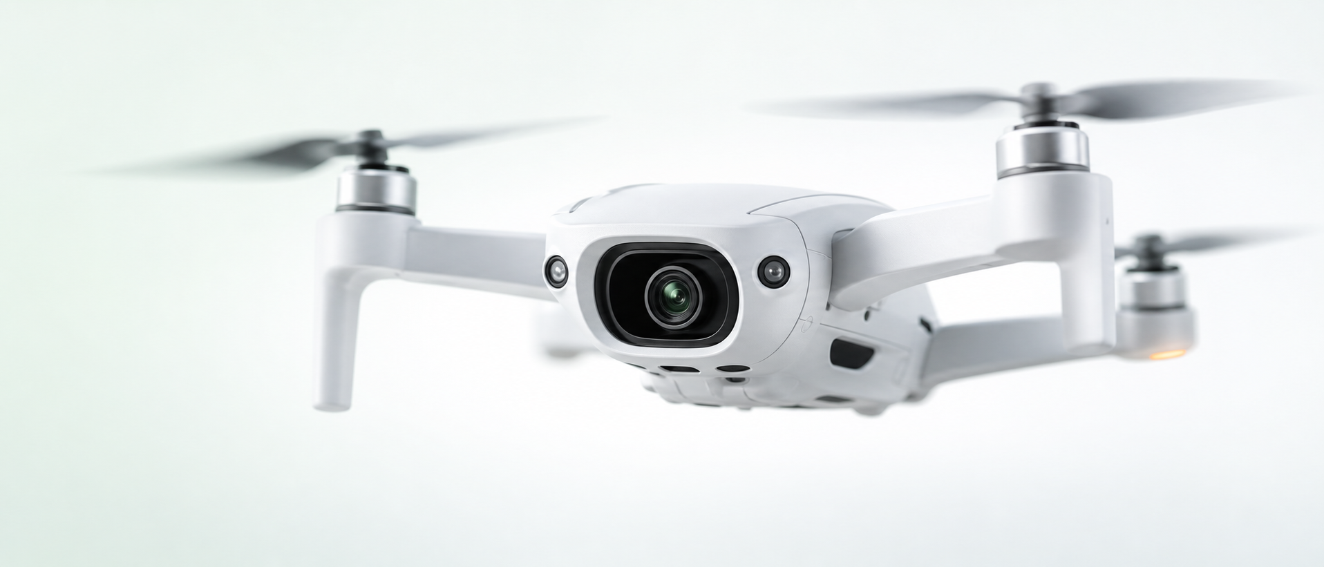 Close-up of a camera drone